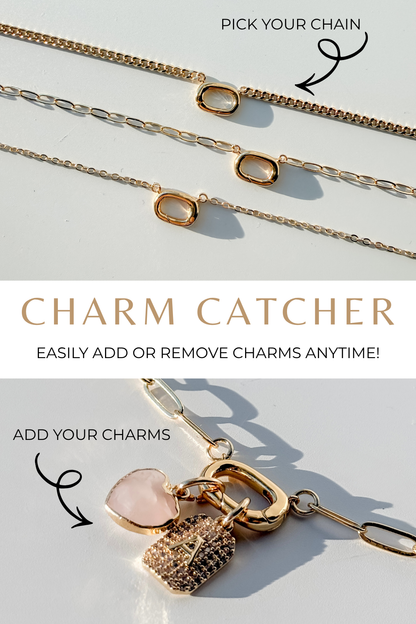 Charm Catcher Necklace – Swappable Charm Jewelry - Layer It Jewelry