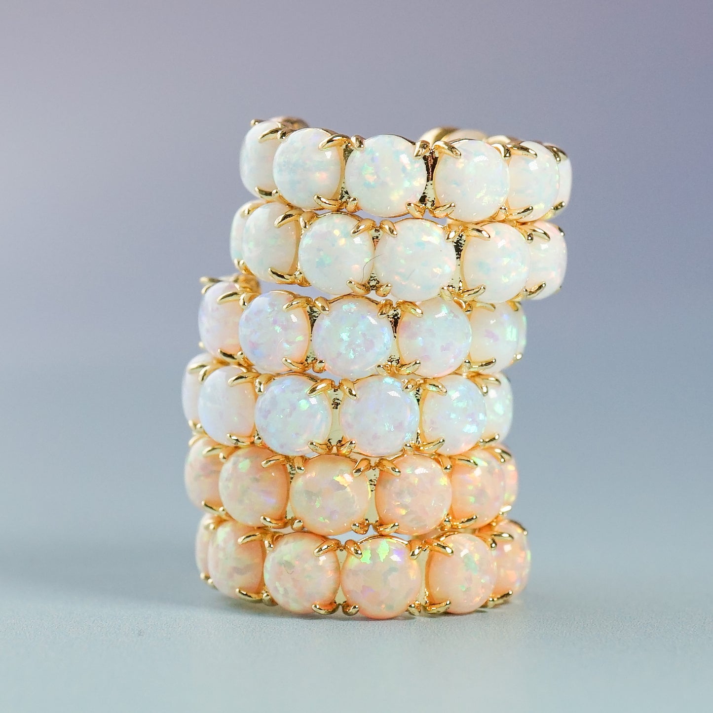 The Neutral Opal Hoops