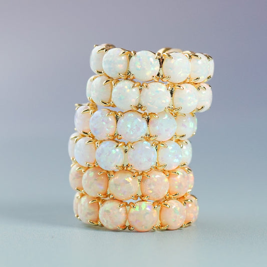 The Neutral Opal Hoops