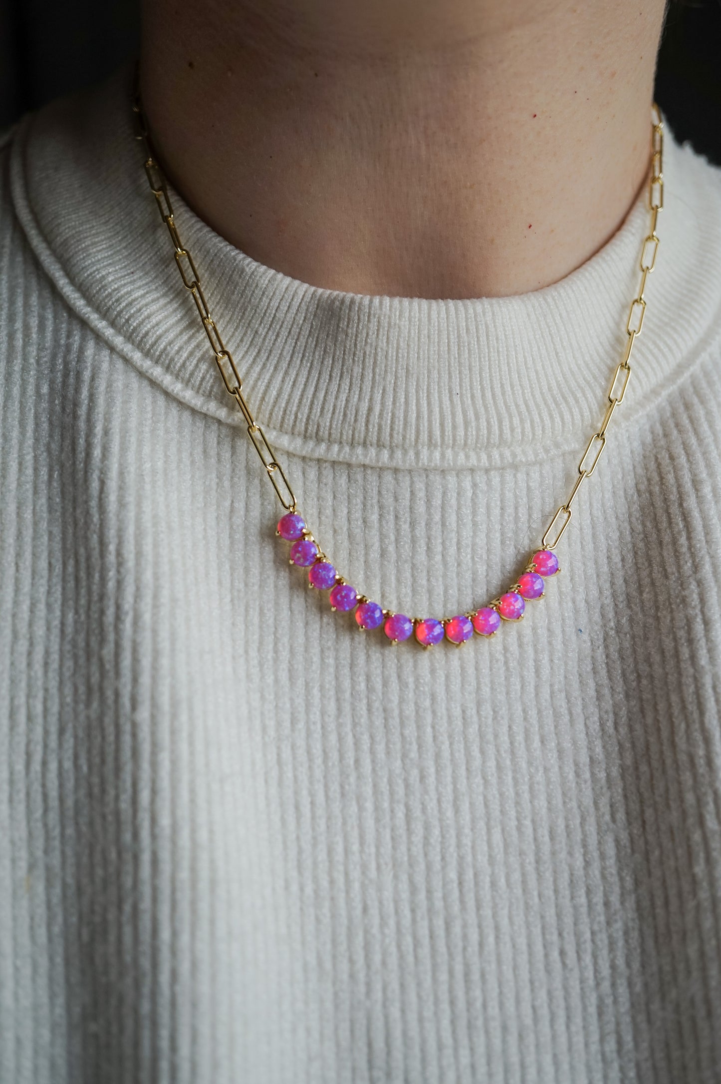 The Opal Tennis Chain - Layer It Jewelry