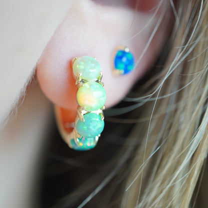 Large Opal Huggies