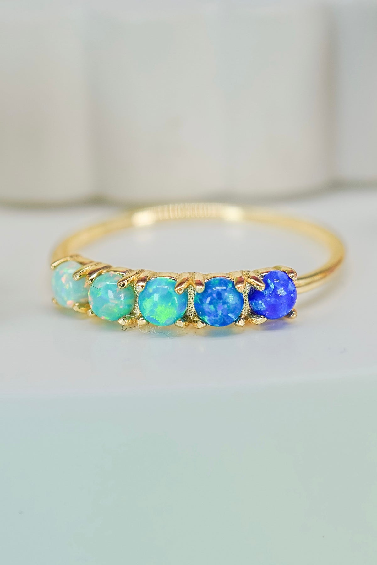 Design Your Own Demi Fine Opal Ring
