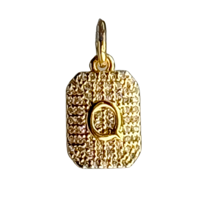 CZ Initial Charm - Layer It Jewelry