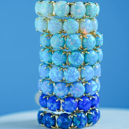 The Blue Lab Opal Hoops