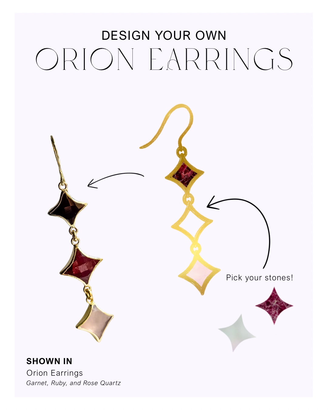 Design Your Own Orion Earrings - Layer It Jewelry