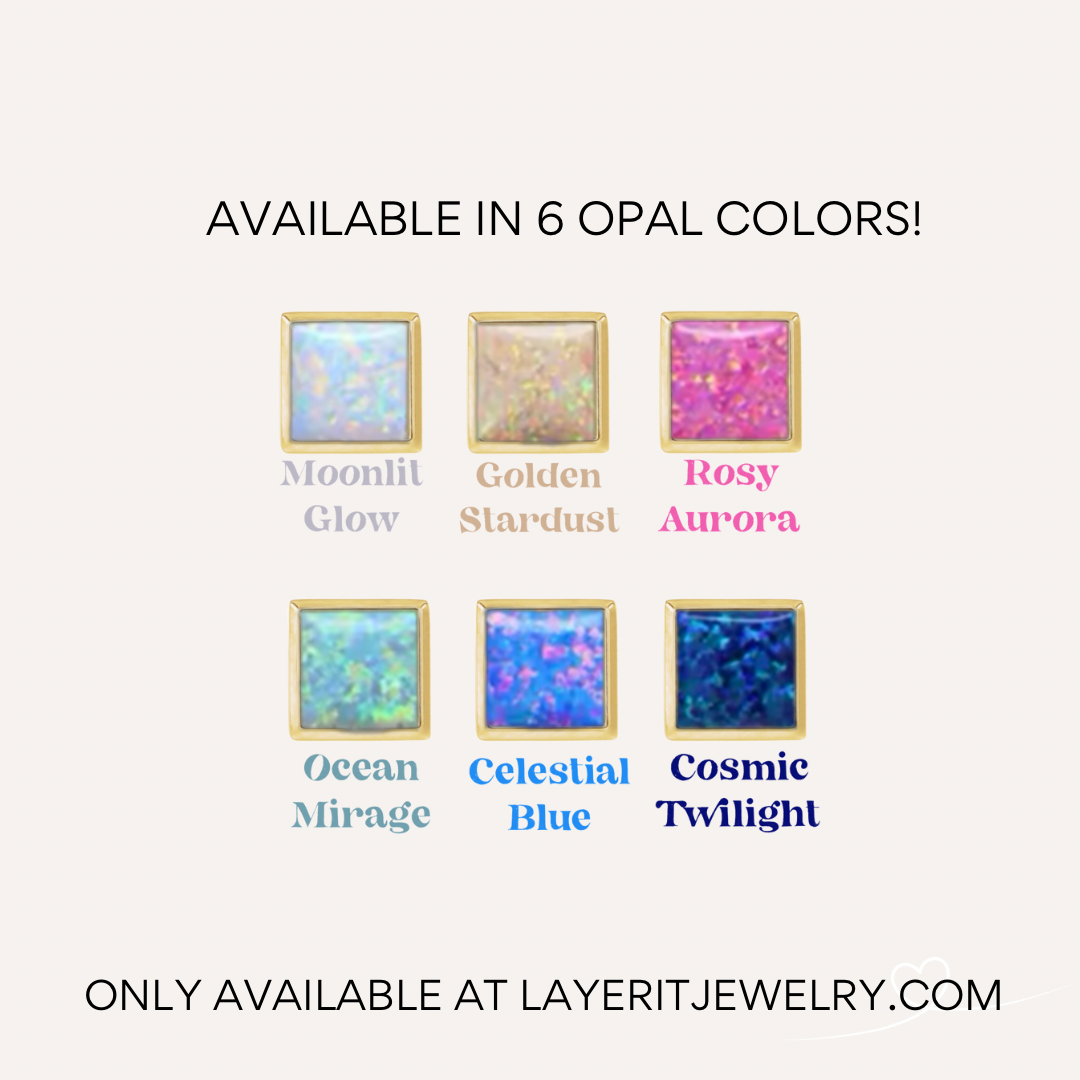 The Iris - Opal Huggie Earring
