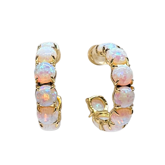 The Halo Opal Hoops