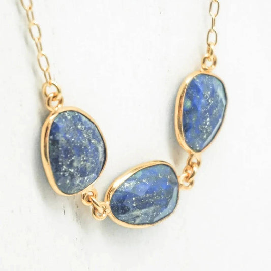 Adjustable Lapis Lazuli Necklace - Layer It Jewelry