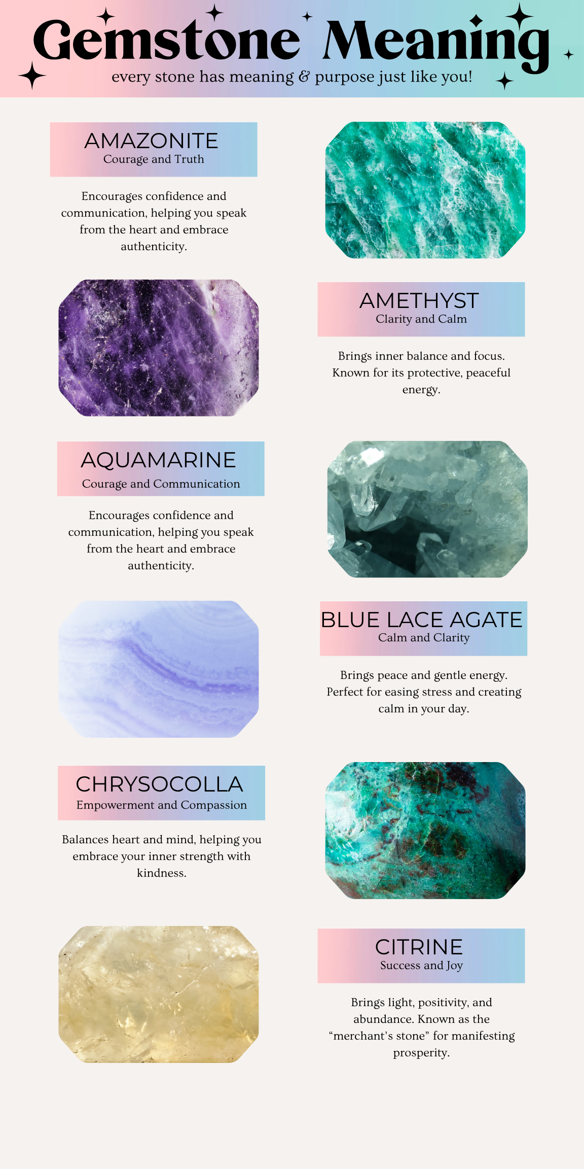 Stella Star Gemstone Charm - Layer It Jewelry