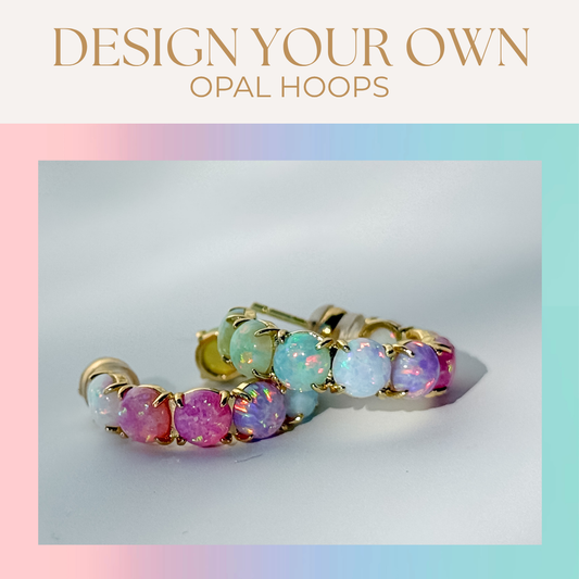 Design Your Own Opal Hoops