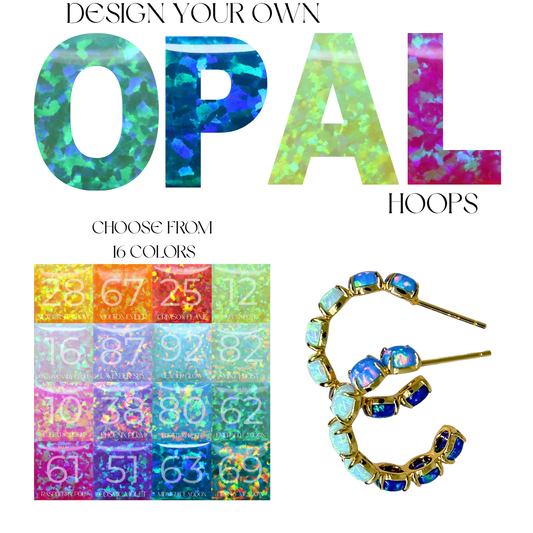 Design Your Own Opal Hoops