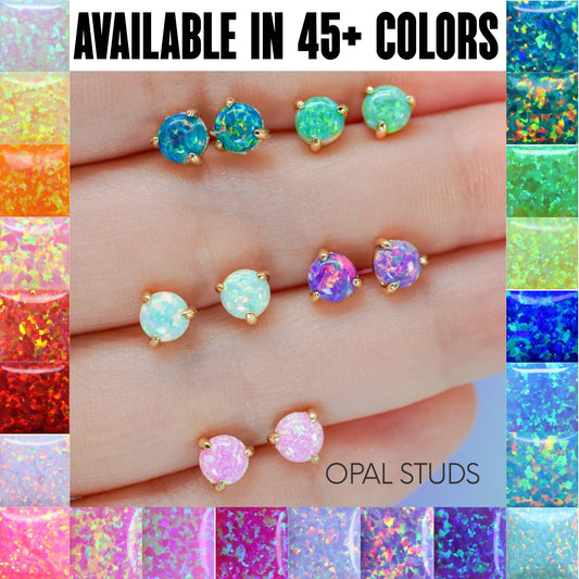 The Lab Opal Stud Earrings