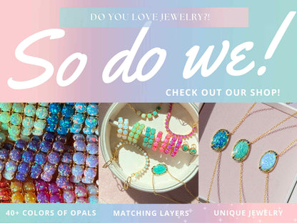 The Lab Opal Hoops | Available in 40+ Colors - Layer It Jewelry