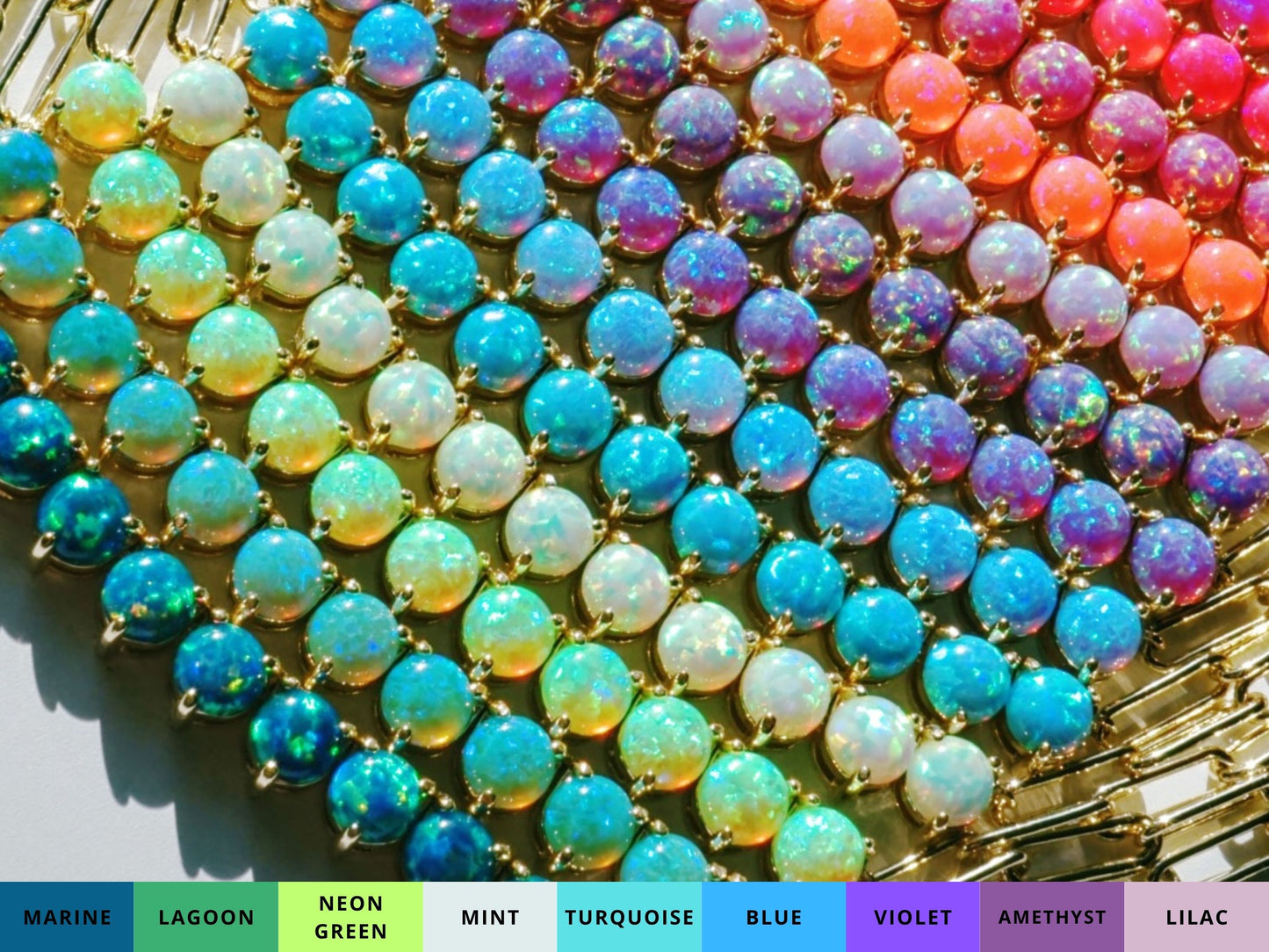 The Opal Tennis Chain - Layer It Jewelry