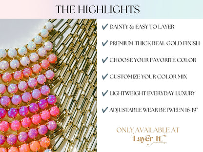 The Opal Tennis Chain - Layer It Jewelry