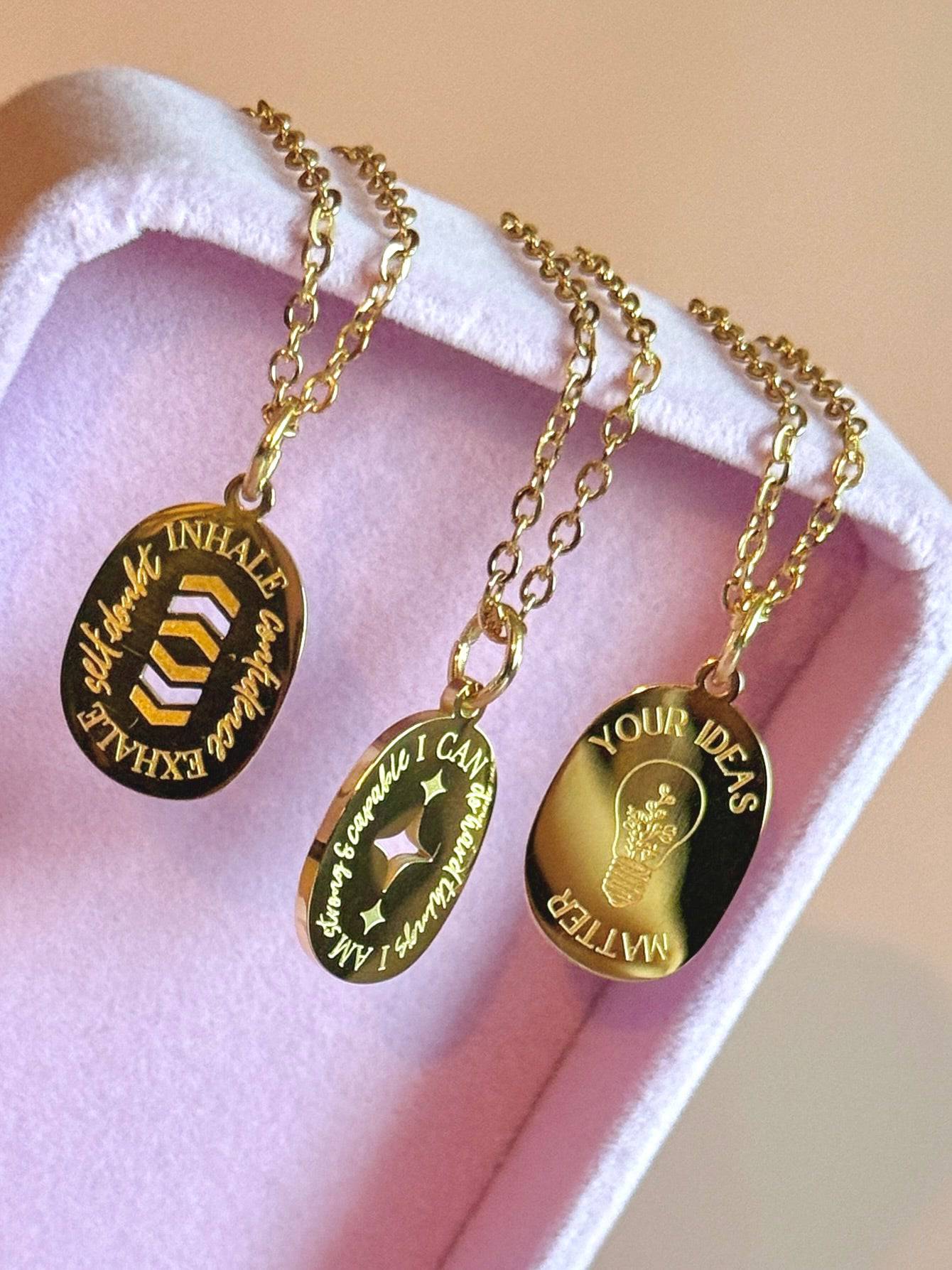 Empowerment Mantra Necklace
 ~ Your Ideas - Layer It Jewelry