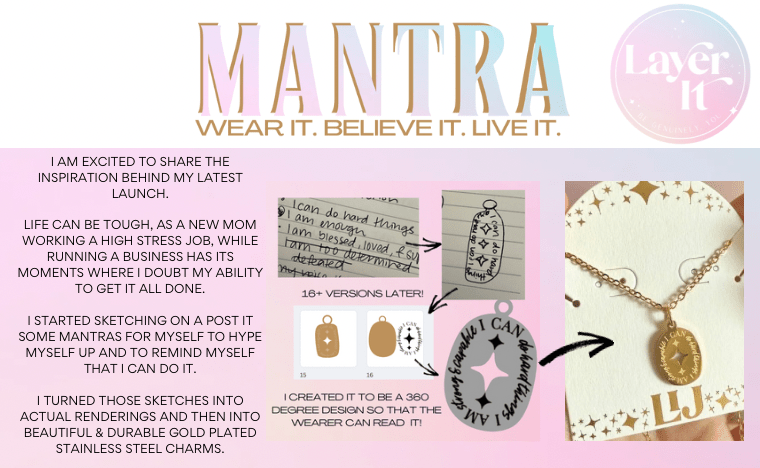 Empowerment Mantra Necklace
 ~ Your Ideas - Layer It Jewelry