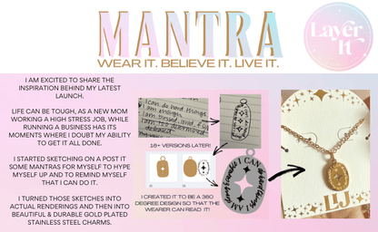 Empowerment Mantra Necklace
 ~ Your Ideas - Layer It Jewelry