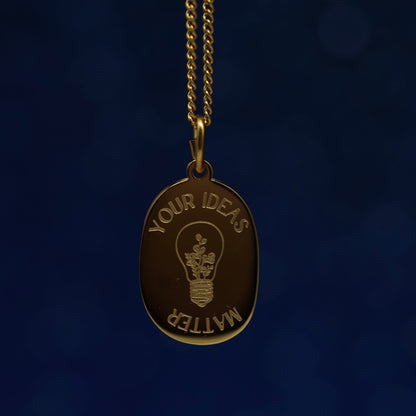 Your Ideas matter Affirmation Necklace - Layer It Jewelry