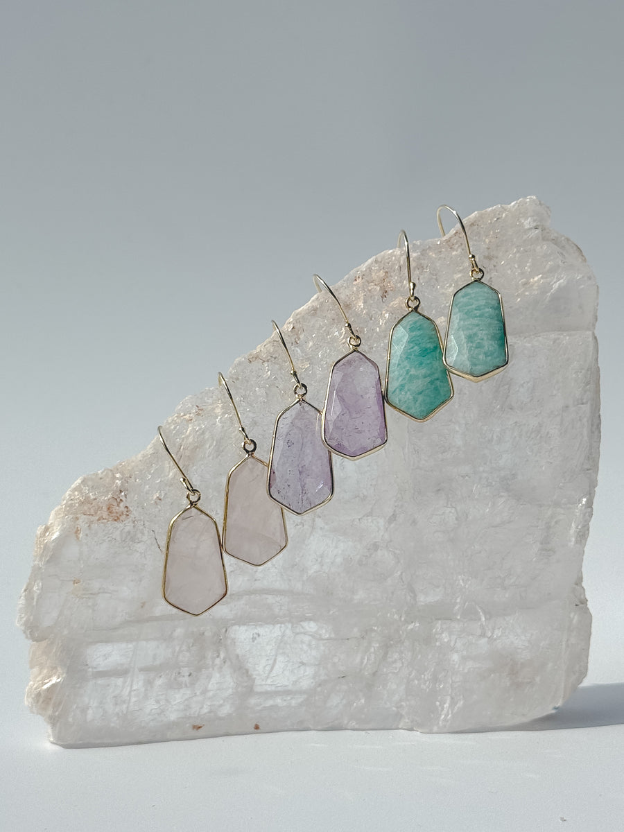 Lightweight Gemstone Lydia Earrings