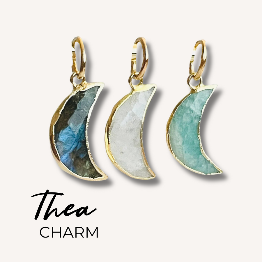 Thea Moon Gemstone Charm