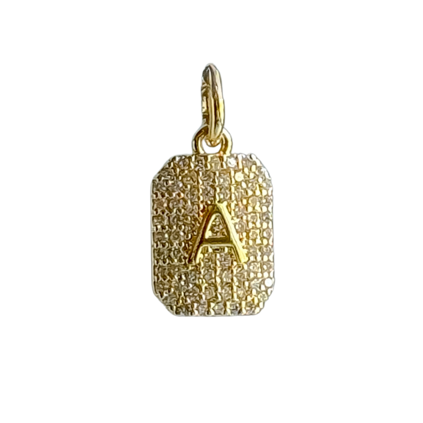 CZ Initial Charm - Layer It Jewelry
