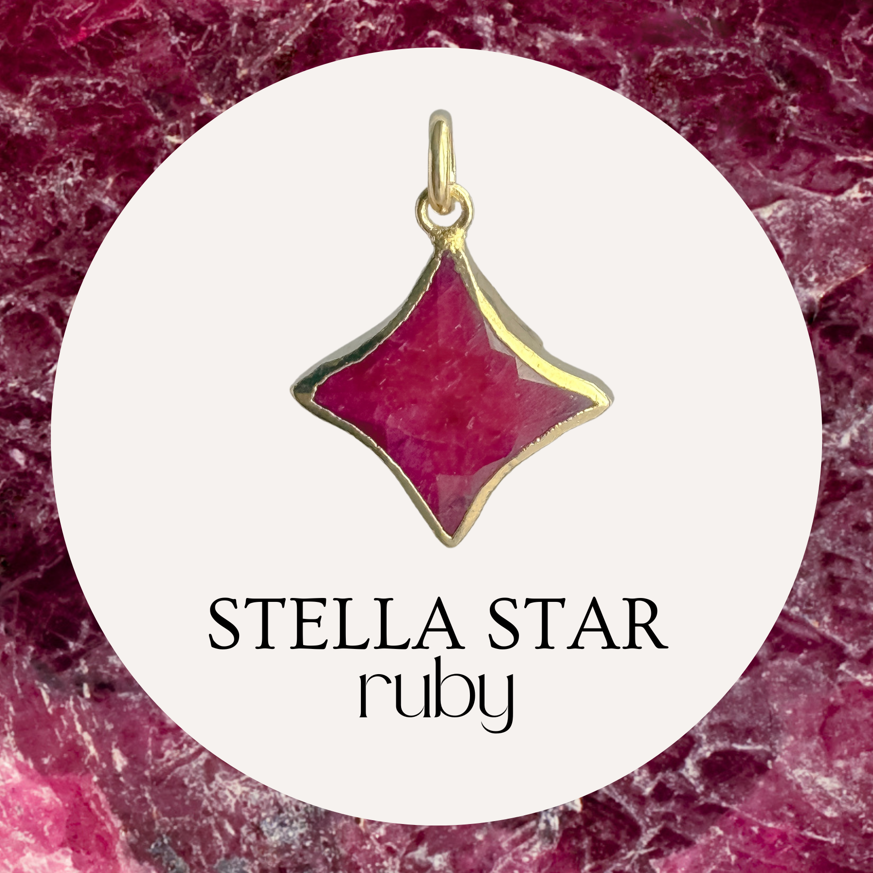 Stella Star Gemstone Charm - Layer It Jewelry