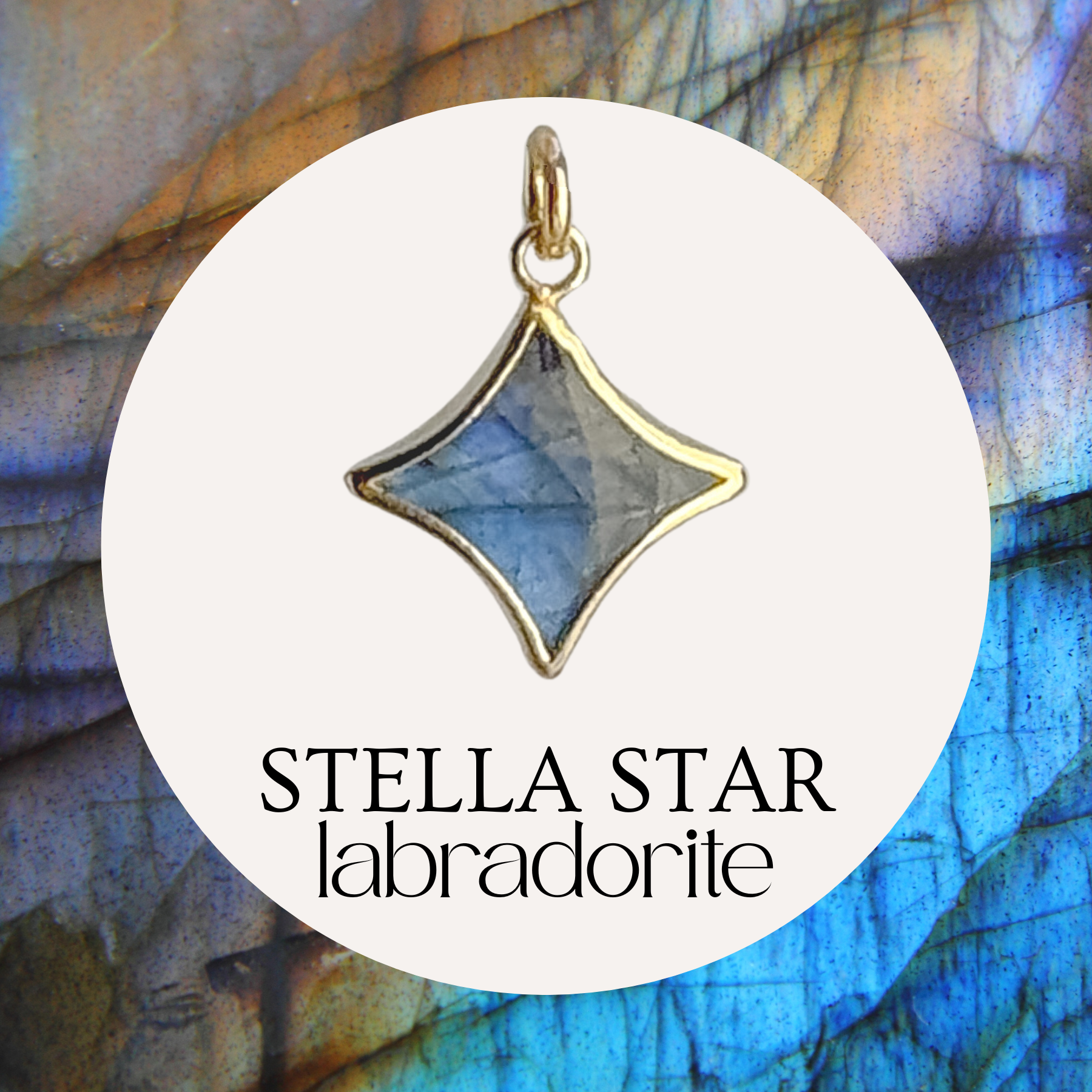 Stella Star Gemstone Charm - Layer It Jewelry