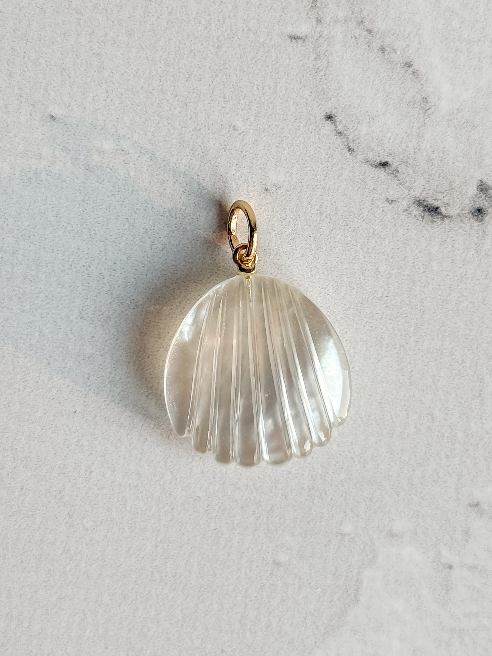 Mother of Pearl Shell Charm - Layer It Jewelry