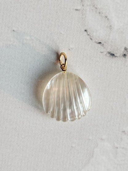 Mother of Pearl Shell Charm - Layer It Jewelry