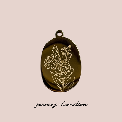 Birthflower Charm - Just the Charm - Layer It Jewelry