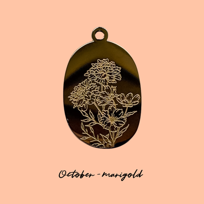 Birthflower Charm - Just the Charm - Layer It Jewelry
