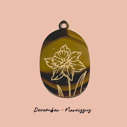 Birthflower Charm - Just the Charm - Layer It Jewelry
