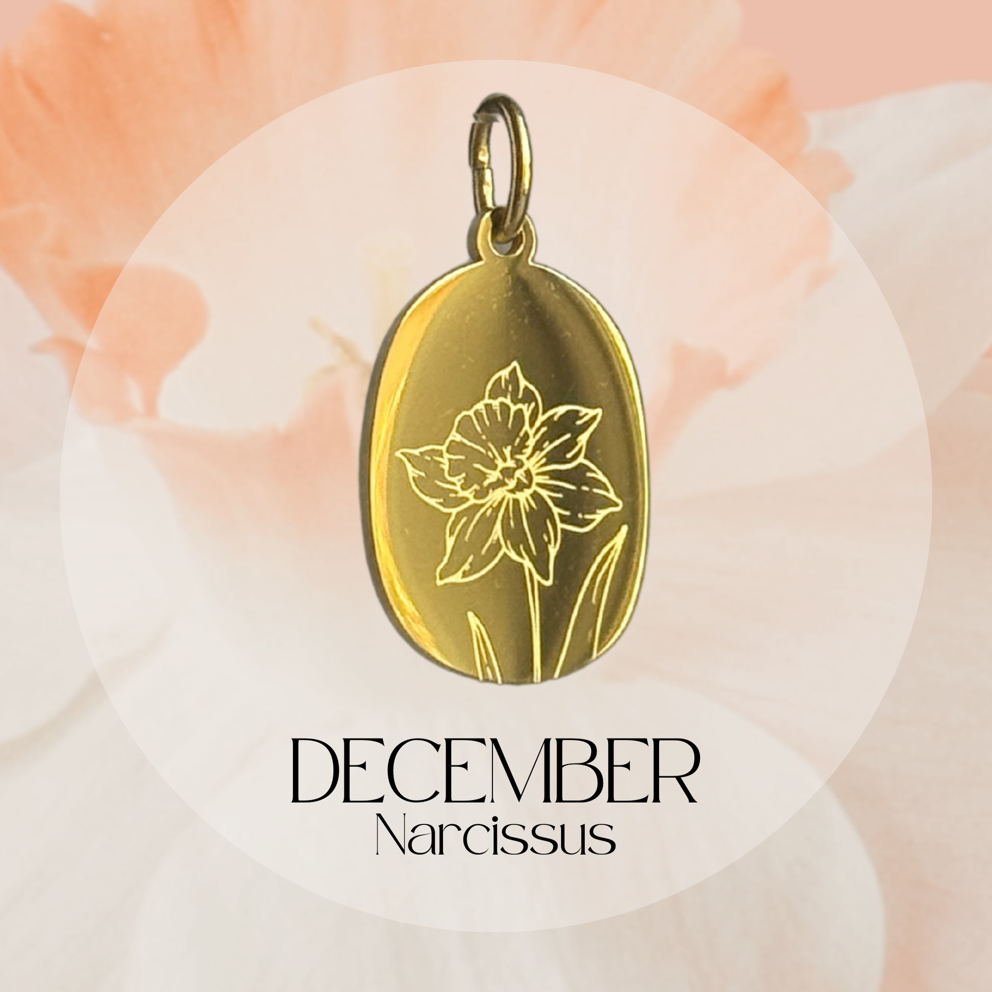 Birthflower Charm - Just the Charm - Layer It Jewelry