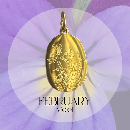 Birthflower Charm - Just the Charm - Layer It Jewelry