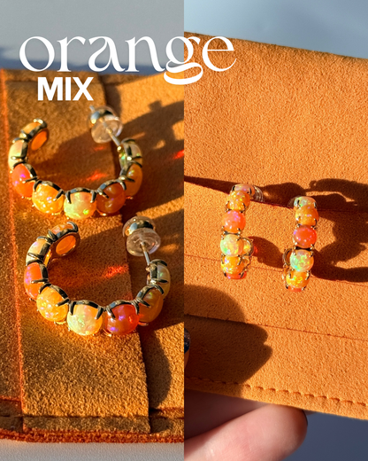 The Opal Hoops ~ Mixes - Layer It Jewelry