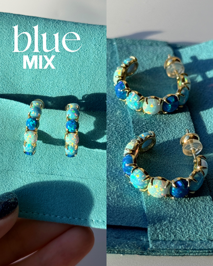 The Opal Hoops ~ Mixes - Layer It Jewelry