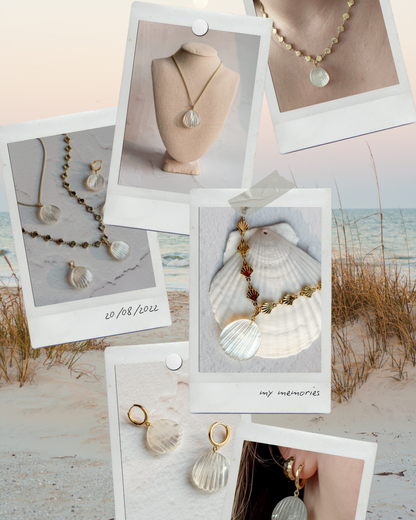 Mother of Pearl Shell Huggie Earrings - Layer It Jewelry