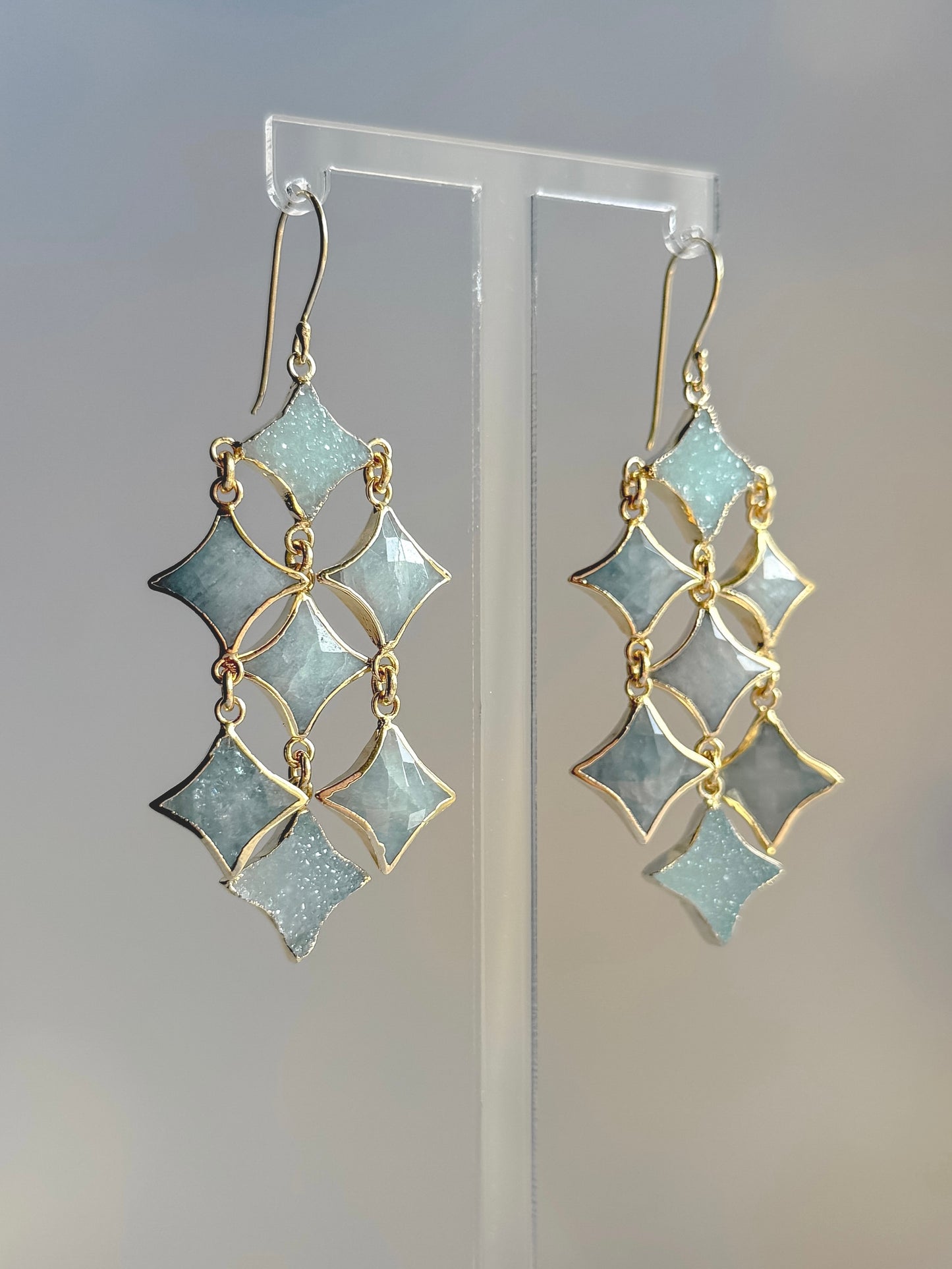 One of a kind Lyra – Starlight Statement Earrings - Layer It Jewelry