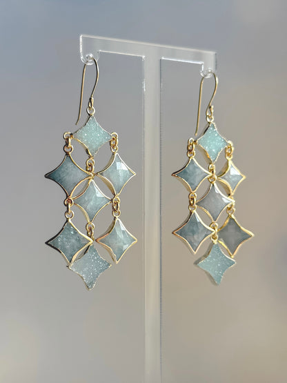 One of a kind Lyra – Starlight Statement Earrings - Layer It Jewelry