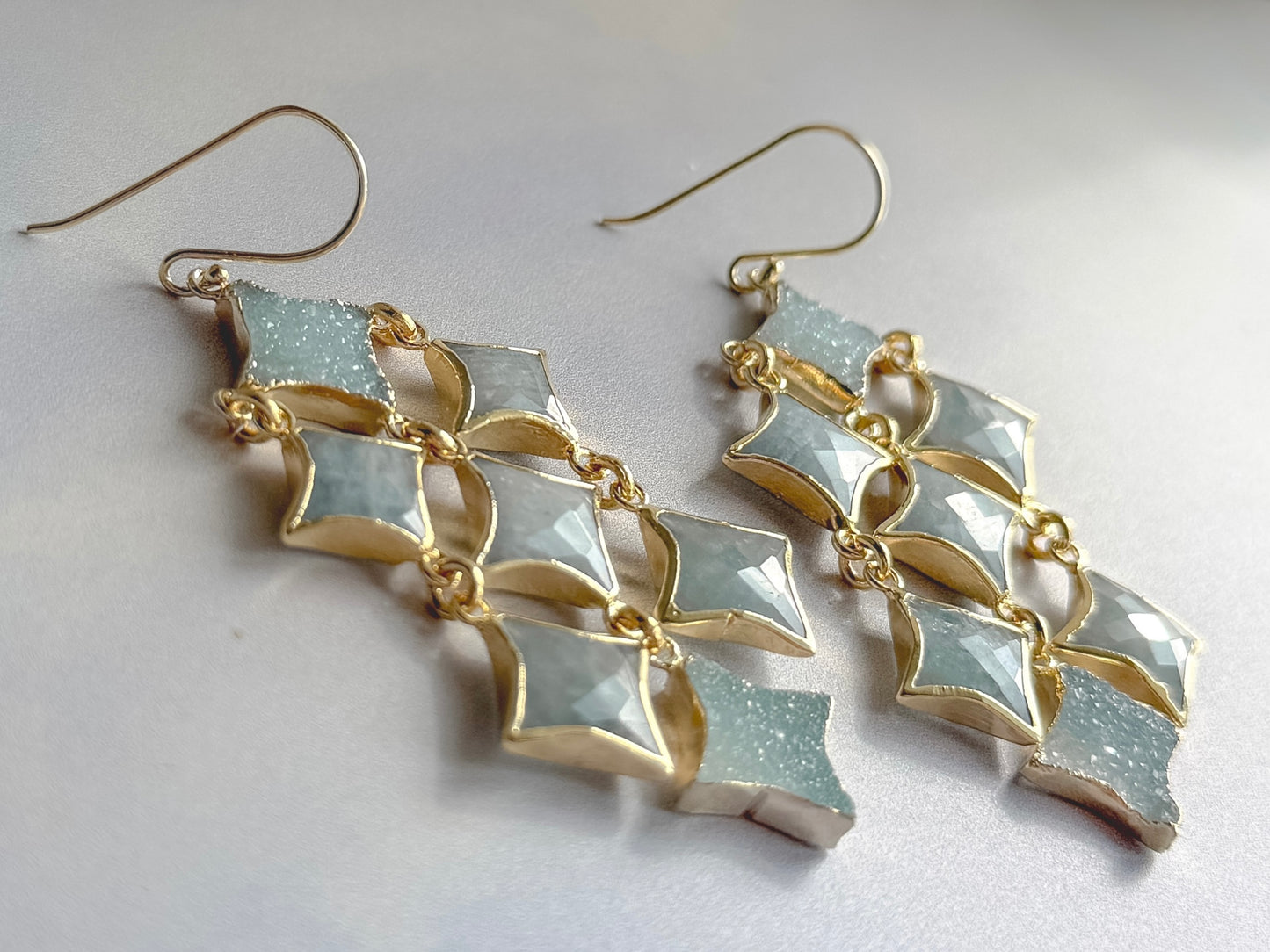 One of a kind Lyra – Starlight Statement Earrings - Layer It Jewelry