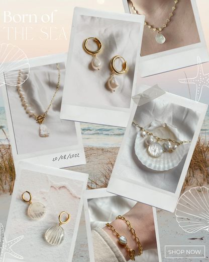 Pearl Fan Huggies - Layer It Jewelry
