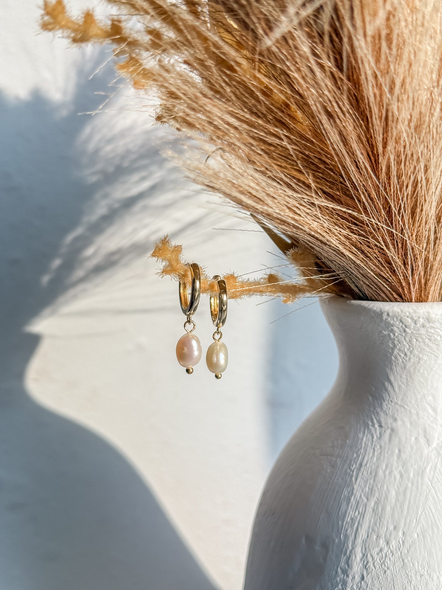 Small Pearl Huggies - Layer It Jewelry