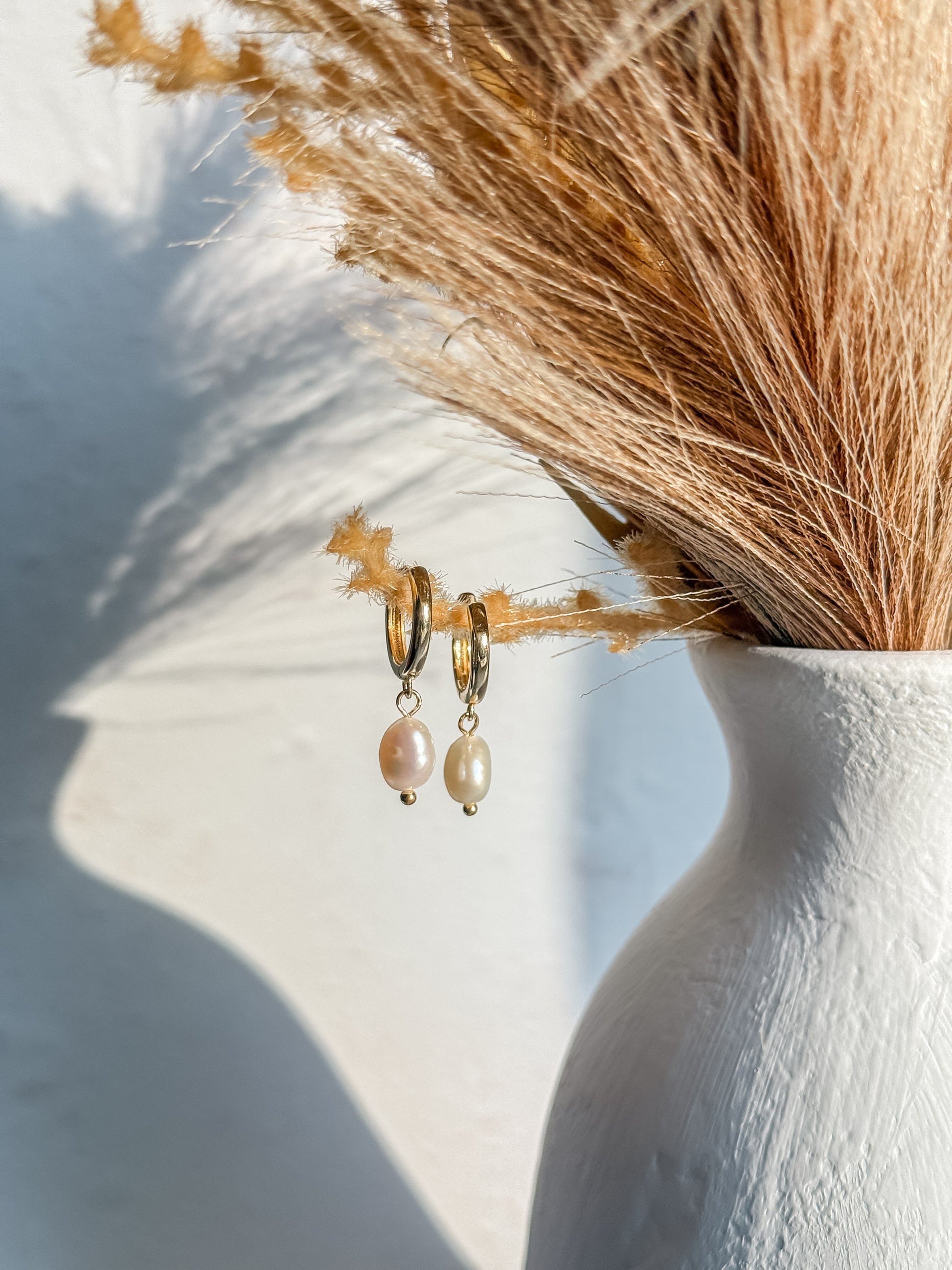 Small Pearl Huggies - Layer It Jewelry
