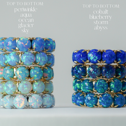 The Blue Lab Opal Hoops - Layer It Jewelry
