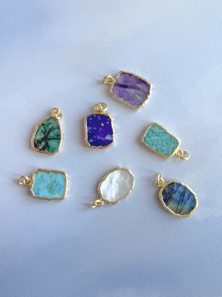 Organic Gemstone Charms