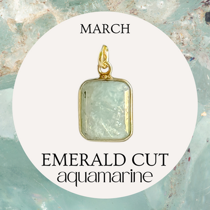 Faceted Emerald Gemstone Charm - Layer It Jewelry