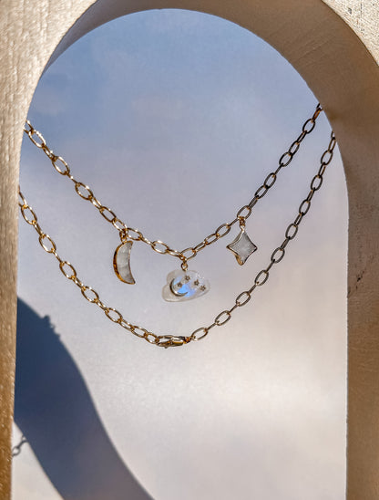 Celestial Dreams Charm Necklace - Layer It Jewelry