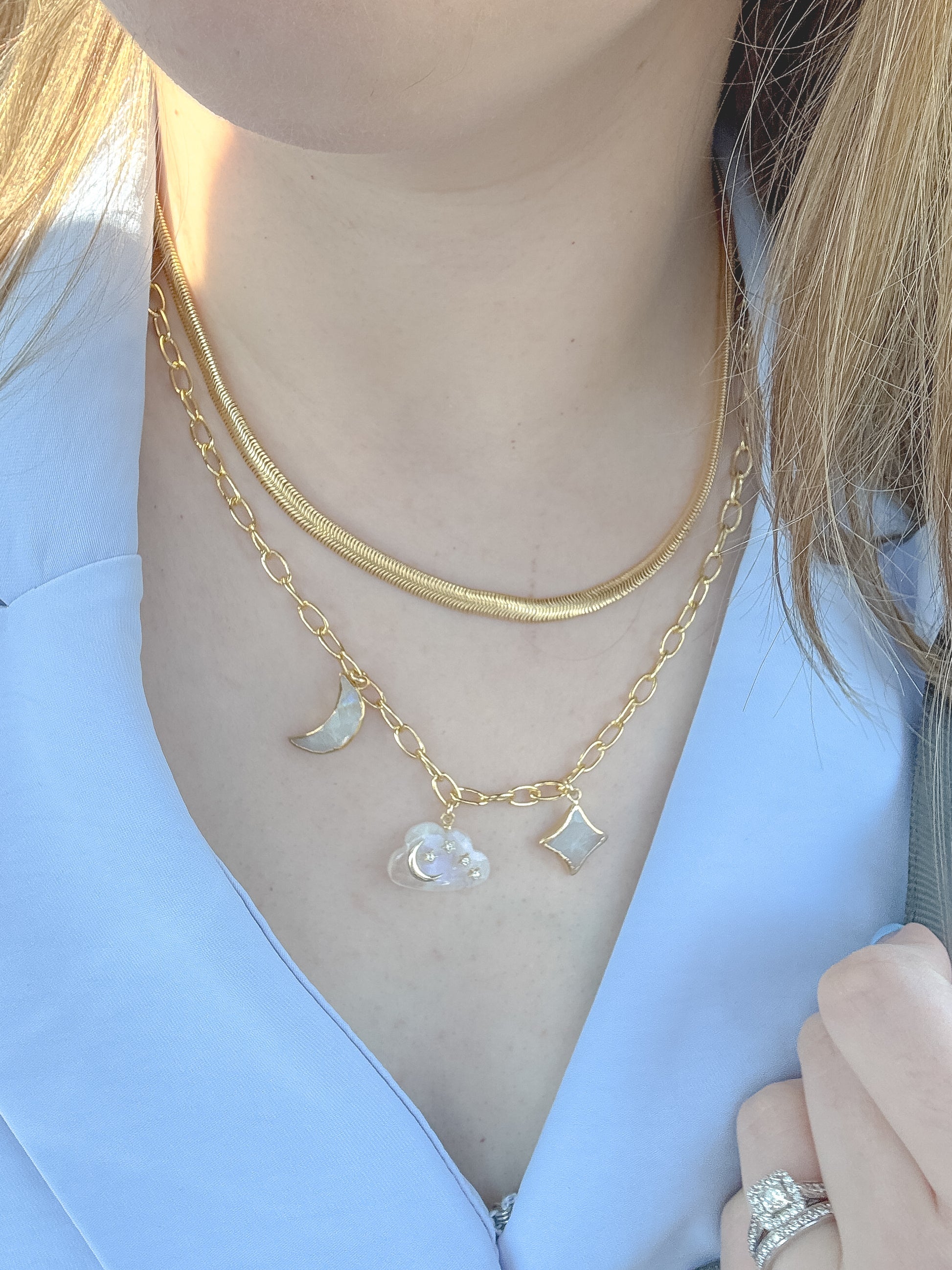 Celestial Dreams Charm Necklace - Layer It Jewelry
