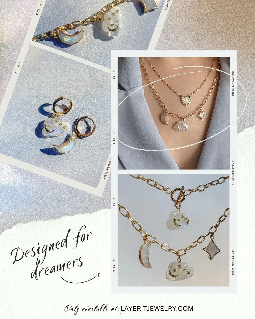 Celestial Dreams Charm Necklace - Layer It Jewelry